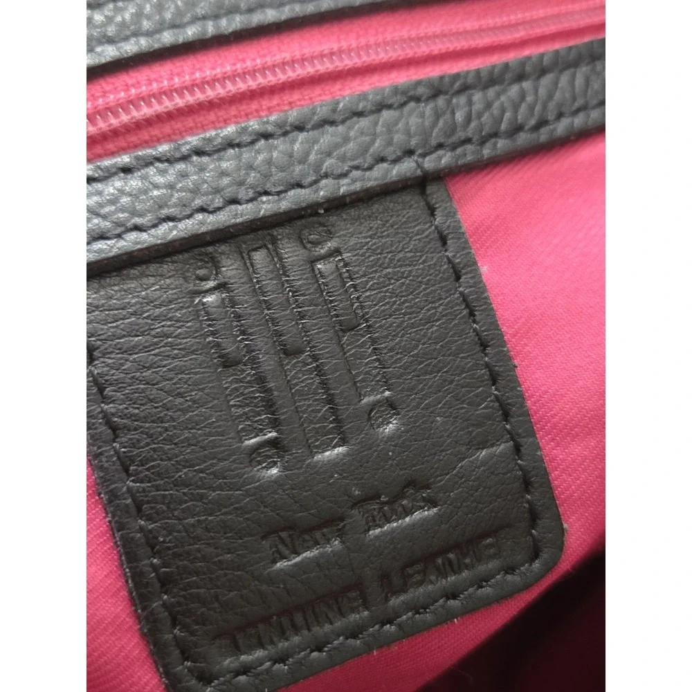 Vtg ili Leather Crossbody Bag Purse Colorful Zips‎ 80s 90s Y2k Hobo Classic Fun